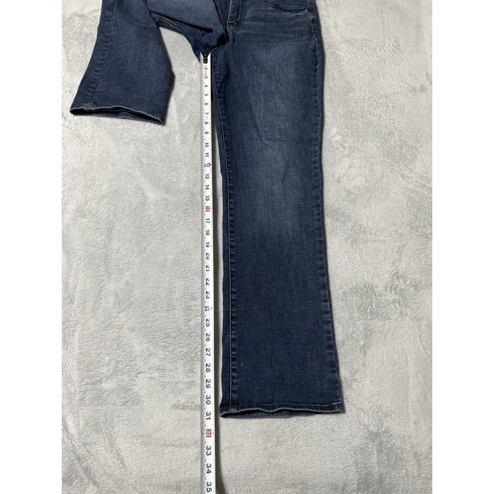 NYDJ Jeans Womens 10 Blue Marilyn Straight Medium Wash Stretch Denim 32x31 - Picture 3 of 9